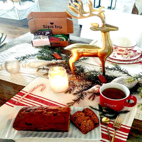 blue striped placemats