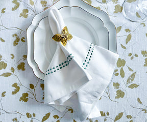 St Patricks Day Cloth Napkins - Pearls Napkins