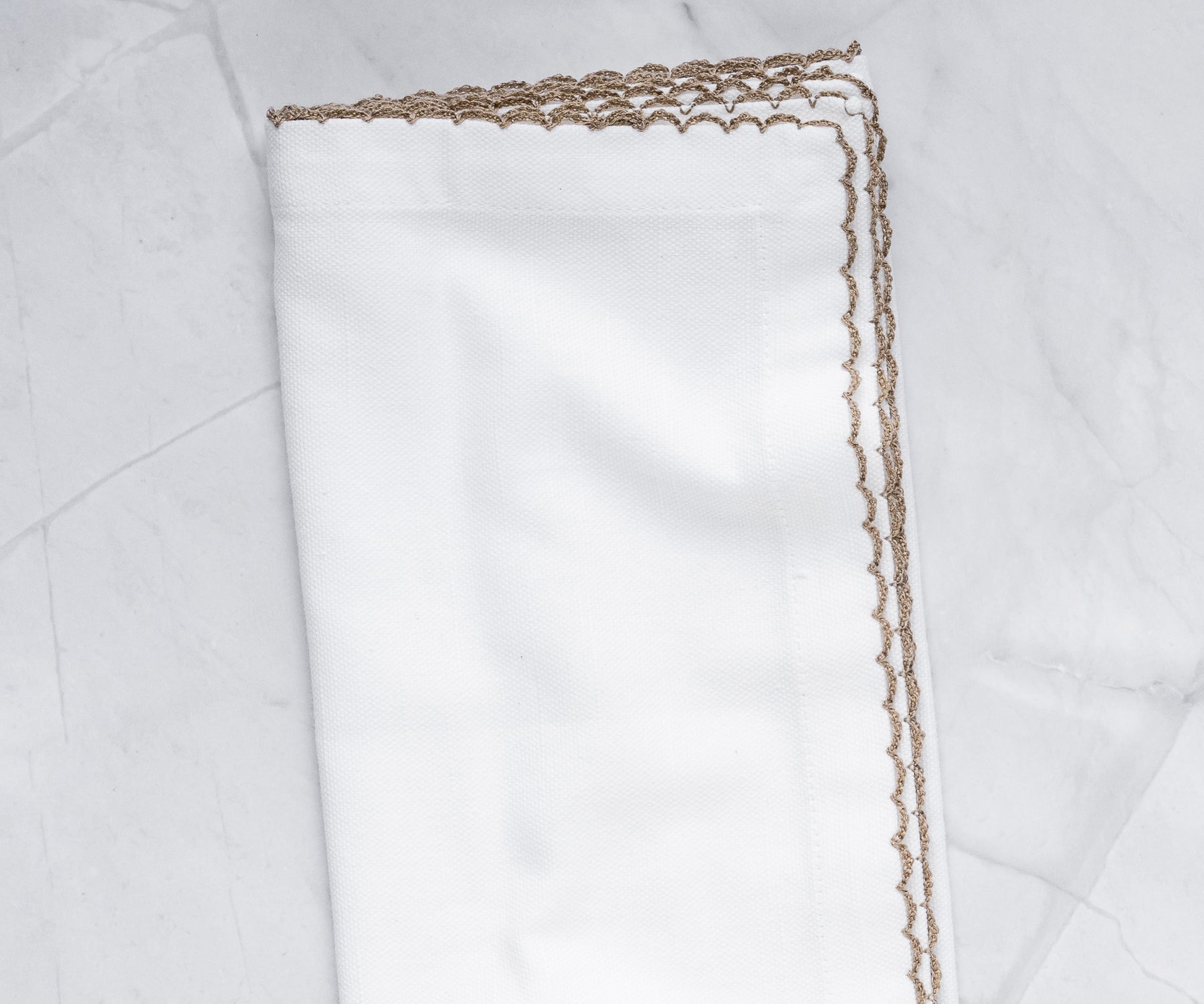 Cloth Napkins - Wedding Napkins - Shell Edge Napkin