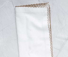 Cloth Napkins - Wedding Napkins - Shell Edge Napkin