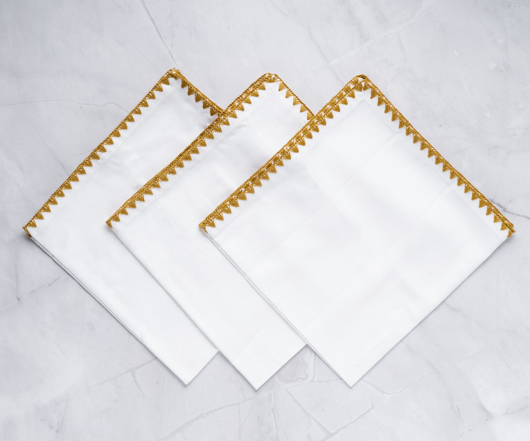 Cloth Napkins - Wedding Napkins - Shell Edge Napkin