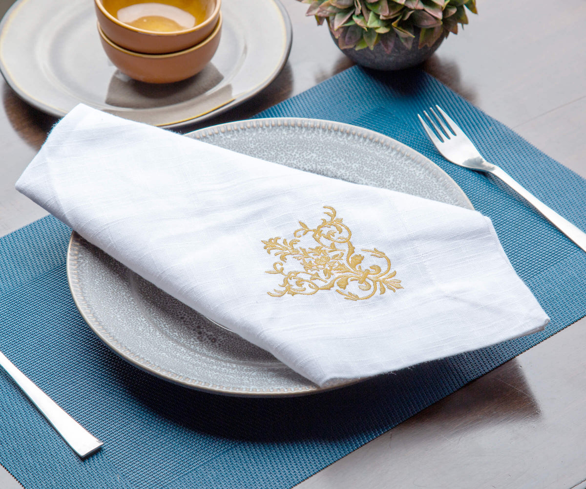 White Napkins Cloth - Victorian Napkins