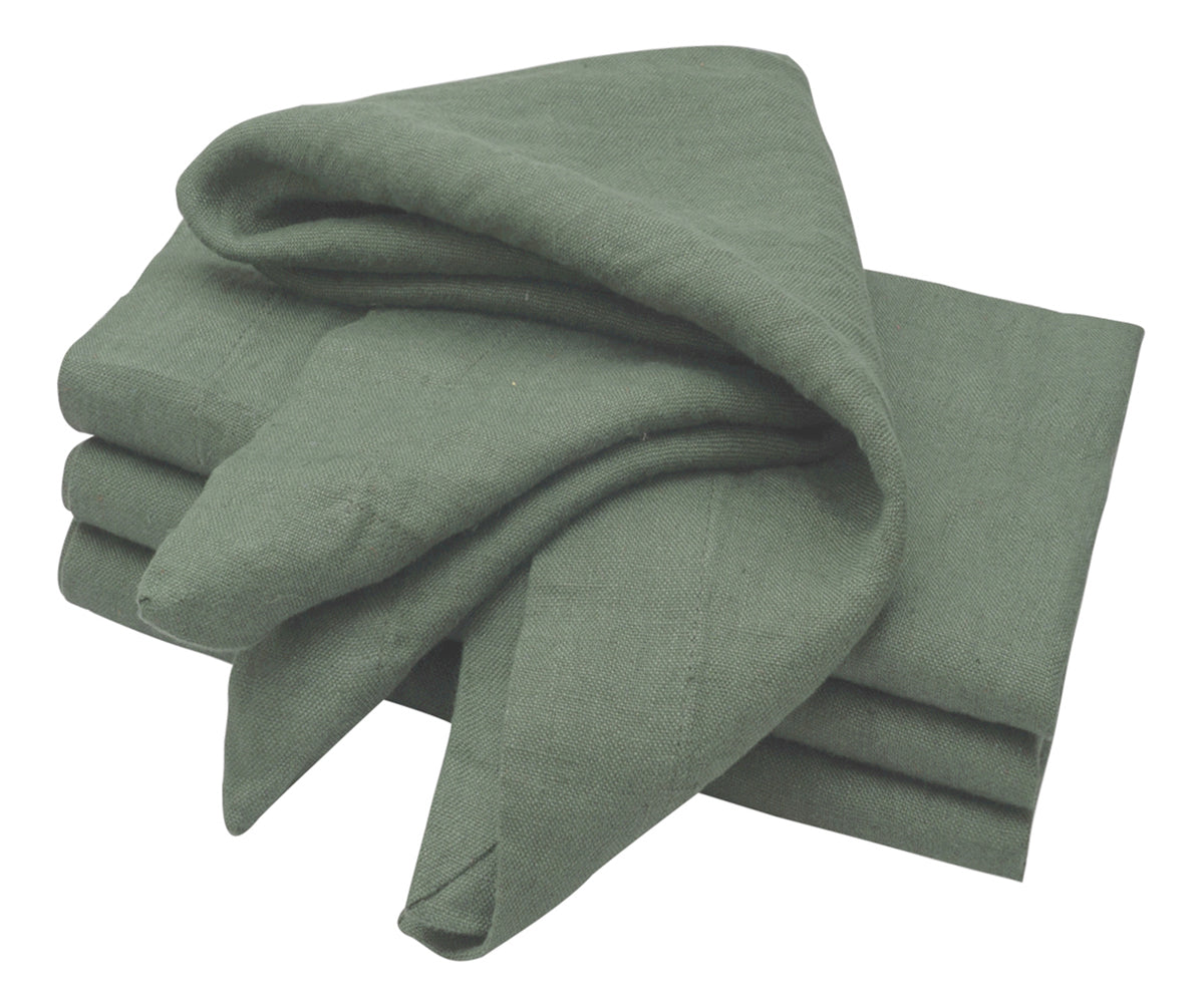 Forest Green Linen Napkins