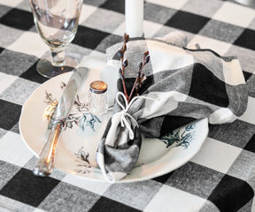 Cotton Napkins - Plaid Cloth Napkins