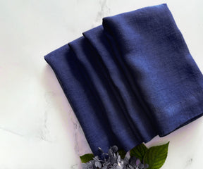 Plain Linen Napkins - Set of 4