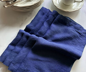 Plain Linen Napkins - Set of 4