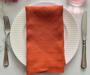 Plain Linen Napkins - Set of 4