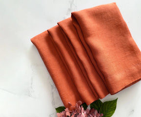 Plain Linen Napkins - Set of 4