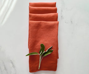 Plain Linen Napkins - Set of 4