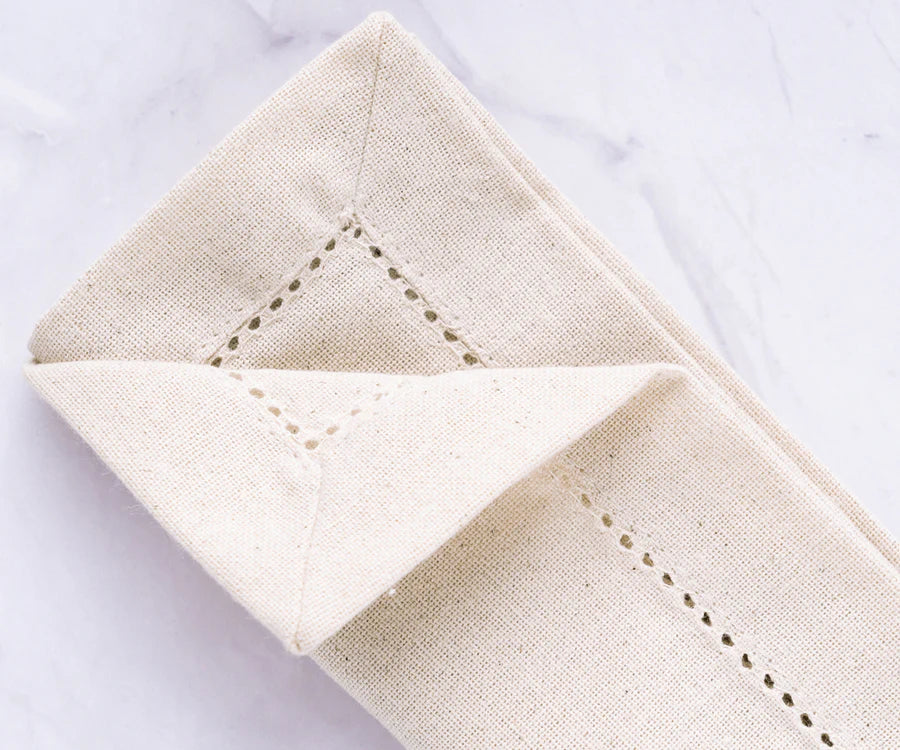 Hemstitched Dinner Napkins - 18 inch