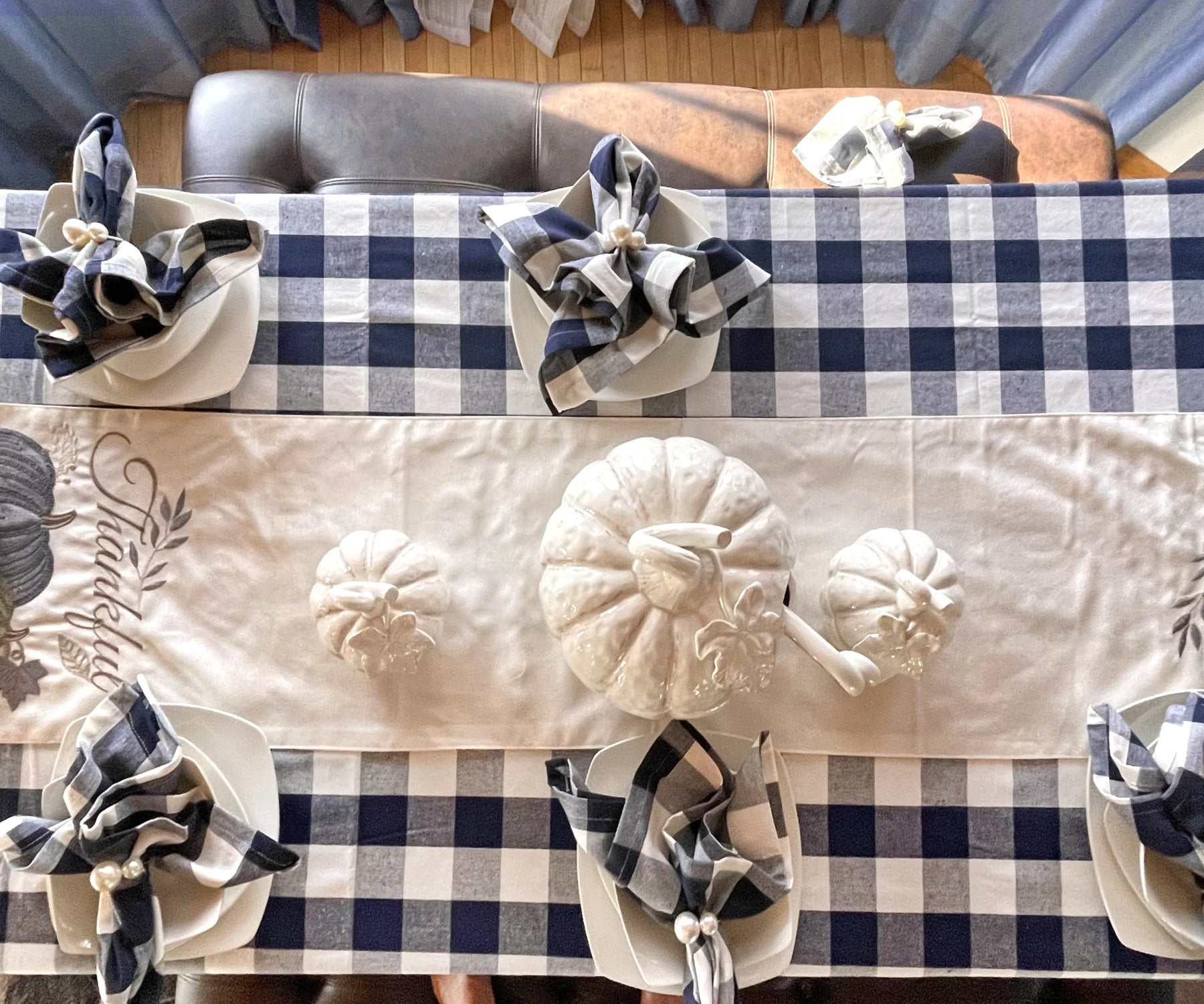 Cotton Tablecloths - Plaid Cloth Tablecloths