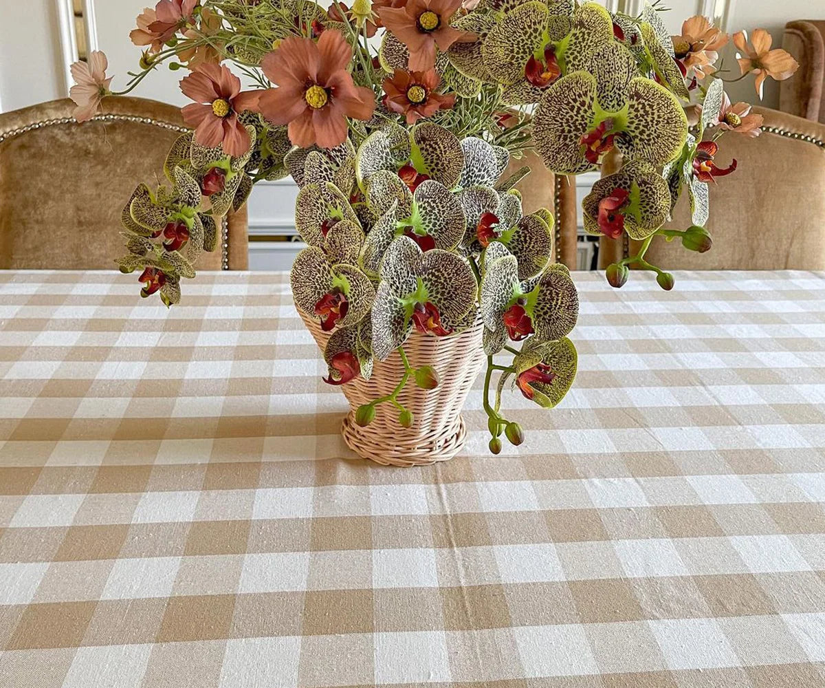 Cotton Tablecloths - Plaid Cloth Tablecloths