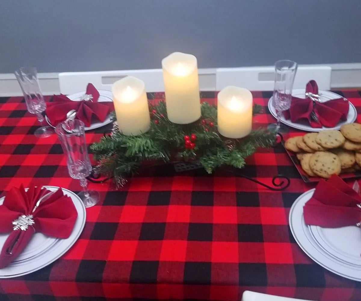 Cotton Tablecloths - Plaid Cloth Tablecloths