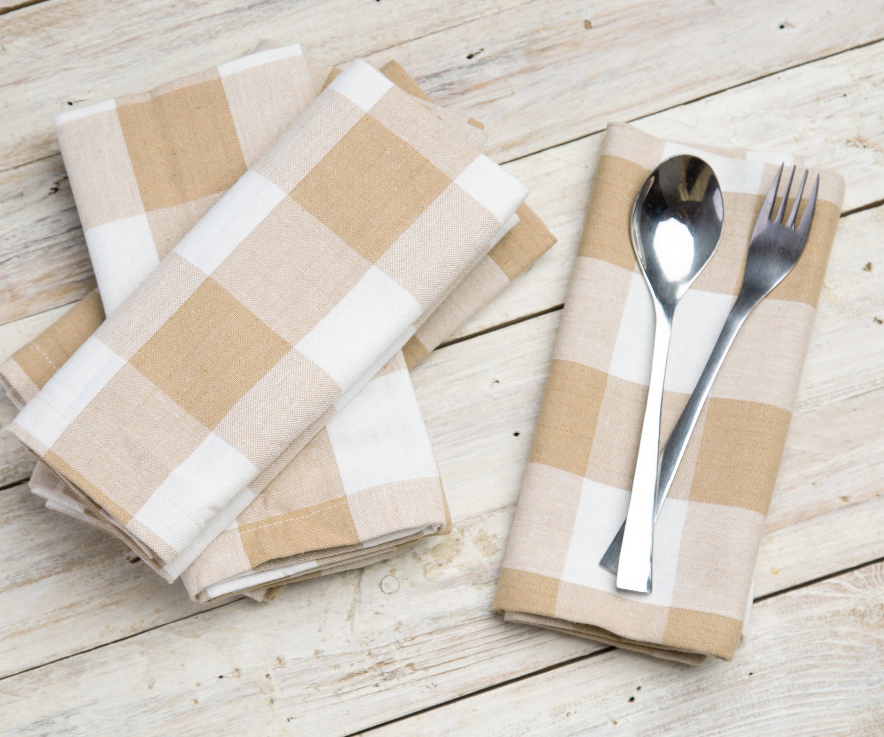 Cotton Napkins - Plaid Cloth Napkins