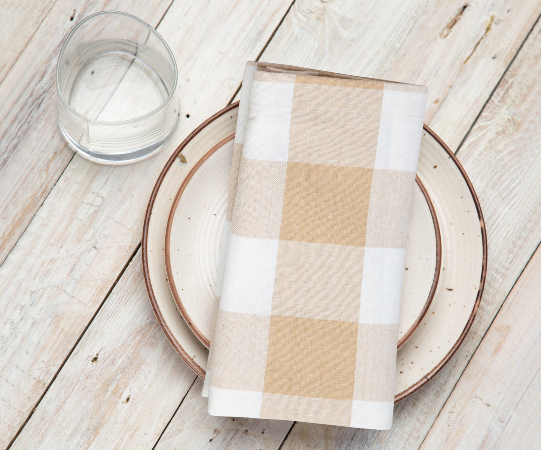 Cotton Napkins - Plaid Cloth Napkins