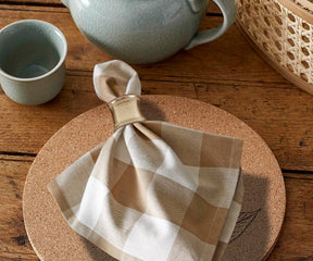 Cotton Napkins - Plaid Cloth Napkins