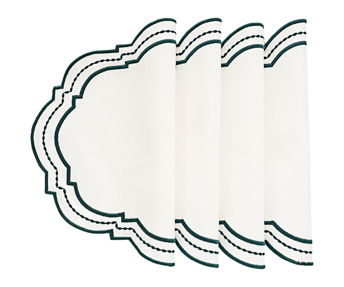 Eco-friendly oval placemat in natural tones with a dotted weave pattern, perfect for everyday use.