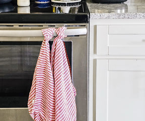 Pinstripe Towels - Linen Dish Towels