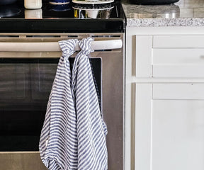 Pinstripe Towels - Linen Dish Towels