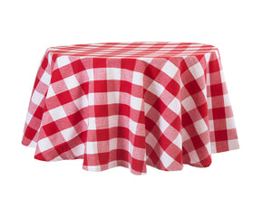 70 inch Round Tablecloth - Buffalo Plaid Table cloths