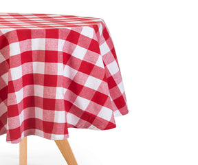 70 inch Round Tablecloth - Buffalo Plaid Table cloths