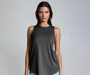 Soft cotton black tank top for everyday comfort