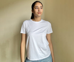 Collection of women's t-shirts featuring classic tees, white tees, black tees, and cool oversized options, perfect for casual and stylish looks.