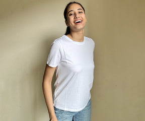 Variety of women’s t-shirts, from perfect white tees and classic black tees to comfortable oversized and fitted styles, suitable for every occasion.