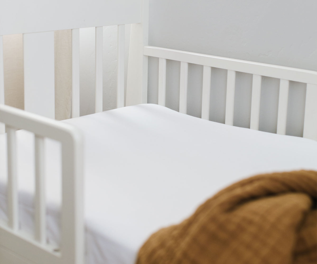 Dimensions of crib sheet best sale