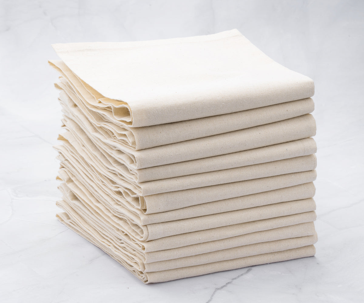 Cotton Plain Kitchen White Towel
