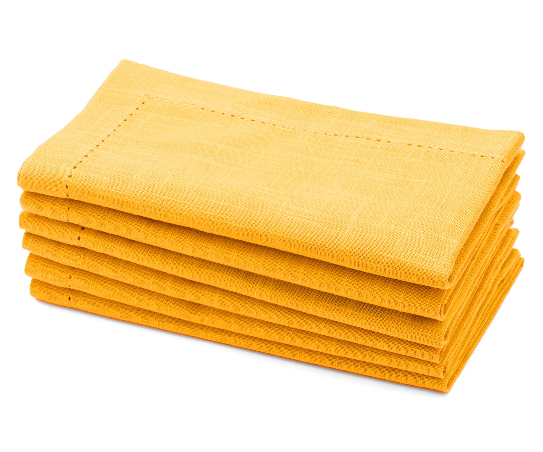 Yellow linen napkins set / Cloth napkins / Custom dinner nap