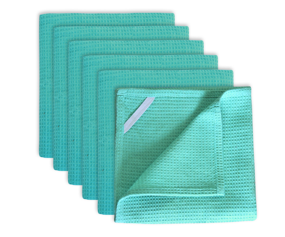 Cotton Clinic Assorted Kitchen Towels 5 Pack – Soft Absorbent Quick Drying Table & Kitchen Linen - Dish Towels, Dish Cloths, Tea Towels and Cleaning