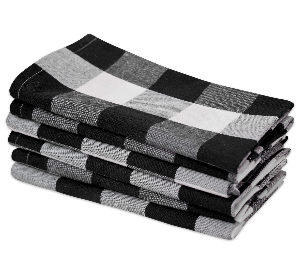 All Cotton and Linen | Black cloth napkins