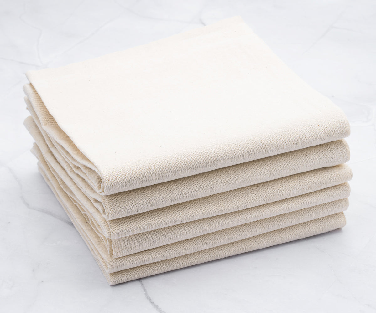 Flour Sack Tea Towels, Blank Cotton Kitchen Towels
