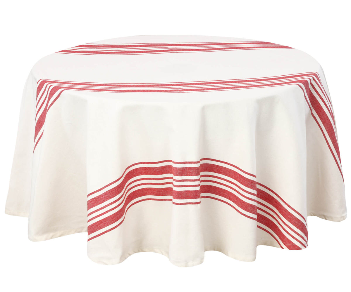 Find the perfect tablecloth for round tables to match your decor and dining style.